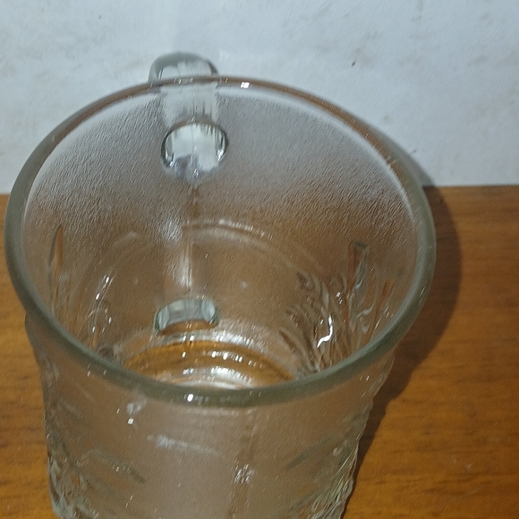 Pasari Crystal Livia Clear Glass Cups Mugs Indonesia Rose Frosted Edge F… - Picture 8 of 9